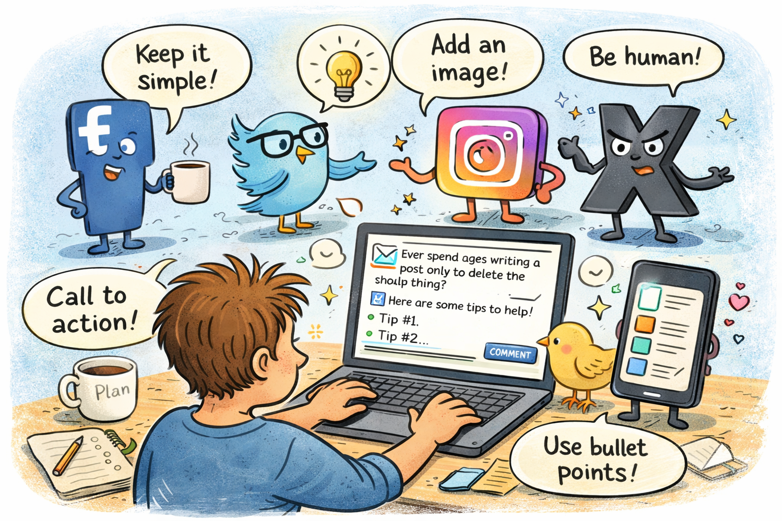 Creating social media posts