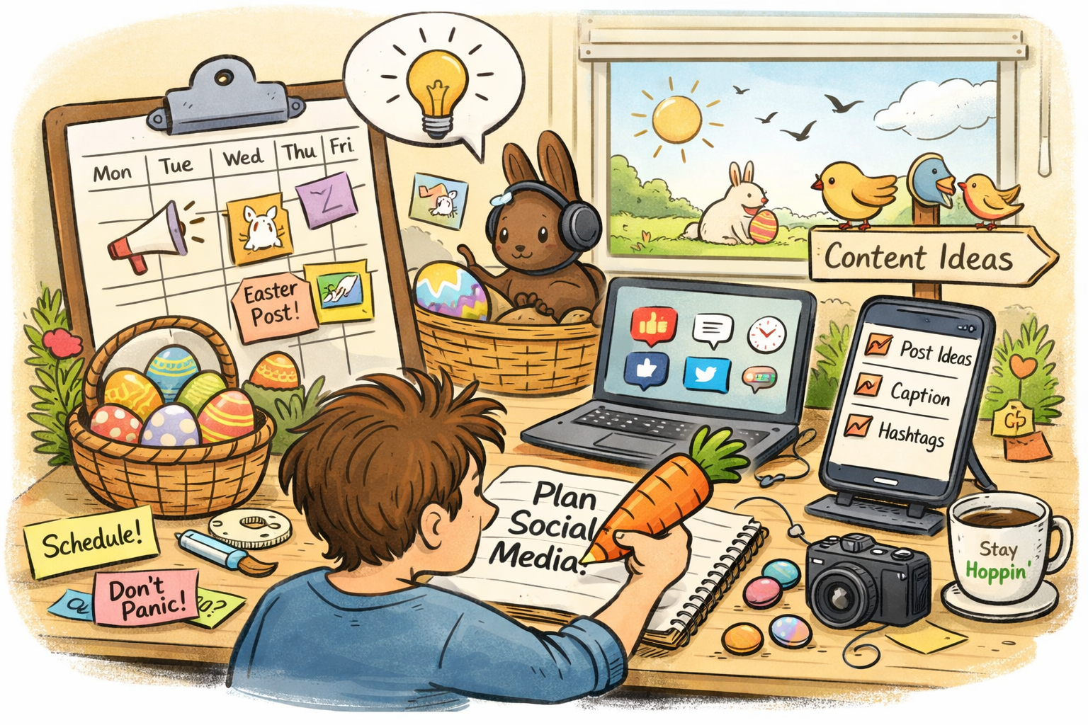 Planning social media content